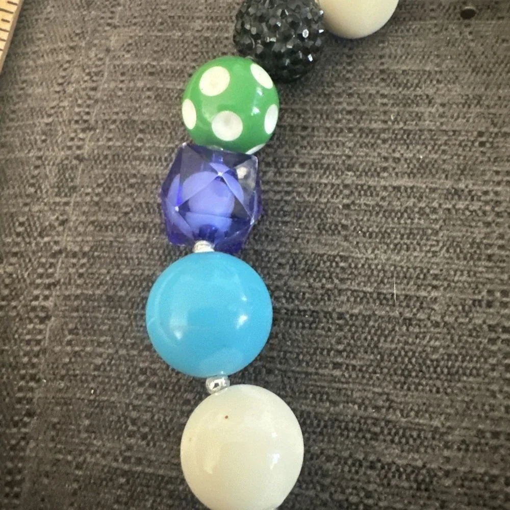 Minecraft Necklace Bottle‎ Cap Charm Kids Unique Beads Approx 16 Inches
